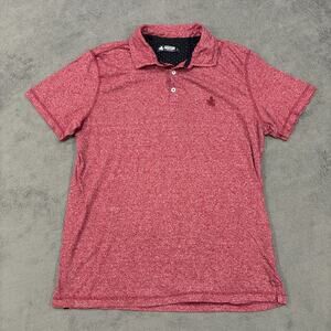 Rugby University Red Classic Fit Activewear Short Sleeved Polo Shirt Mens Size L